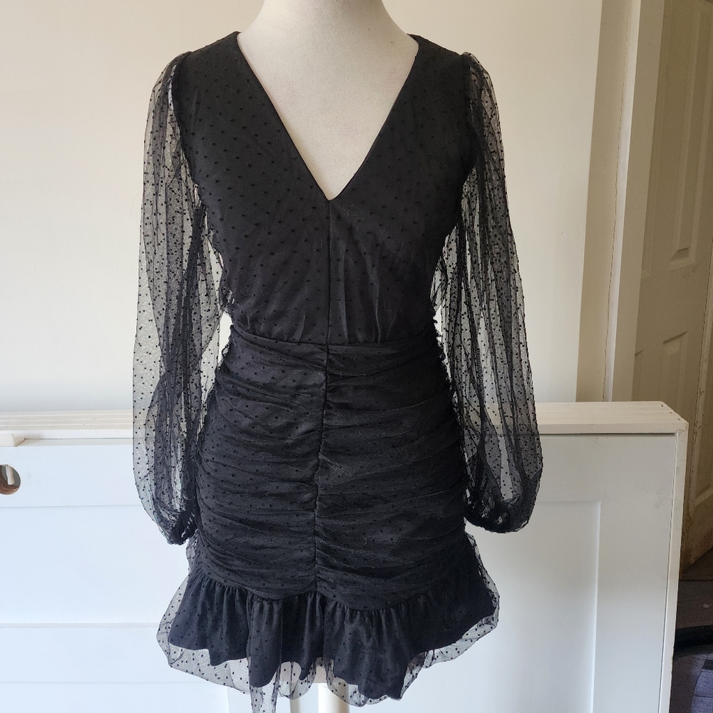 Hyfve ruched tulle dress